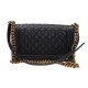 Chanel Caviar Leather Boy Medium in Black Crossbody Shoulder Bag