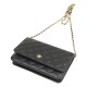 Chanel Matelasse Chain Wallet Shoulder Caviar Skin Black Ap0250 A Pochette 0608