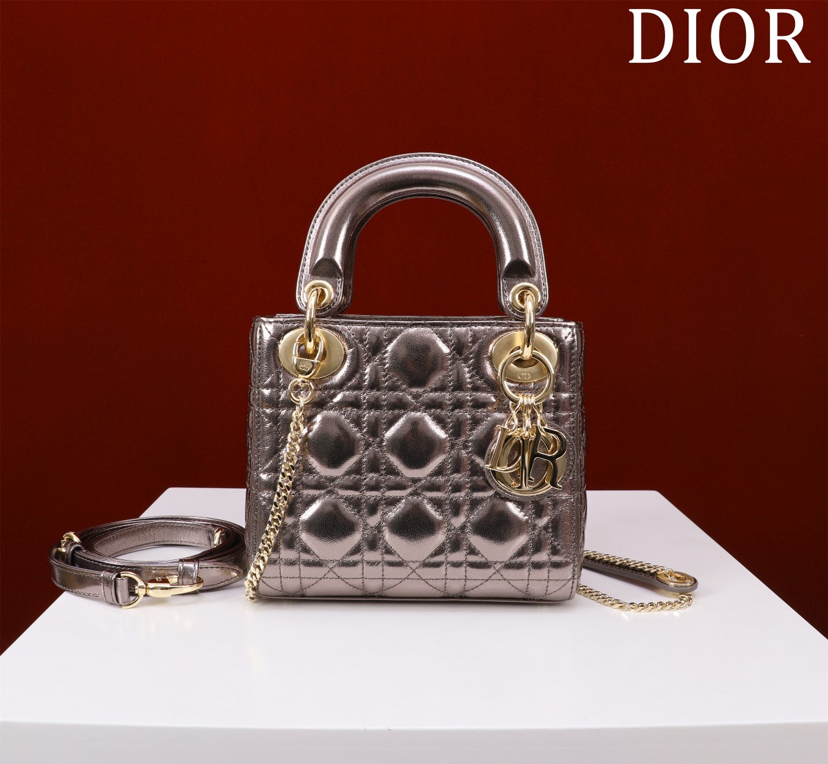 CHRISTIAN Dior  Lady Dior Shoulder crossbody hand Bag