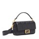 Fendi 8BR600 Baguette FF Jacquard Mini Tote Bag