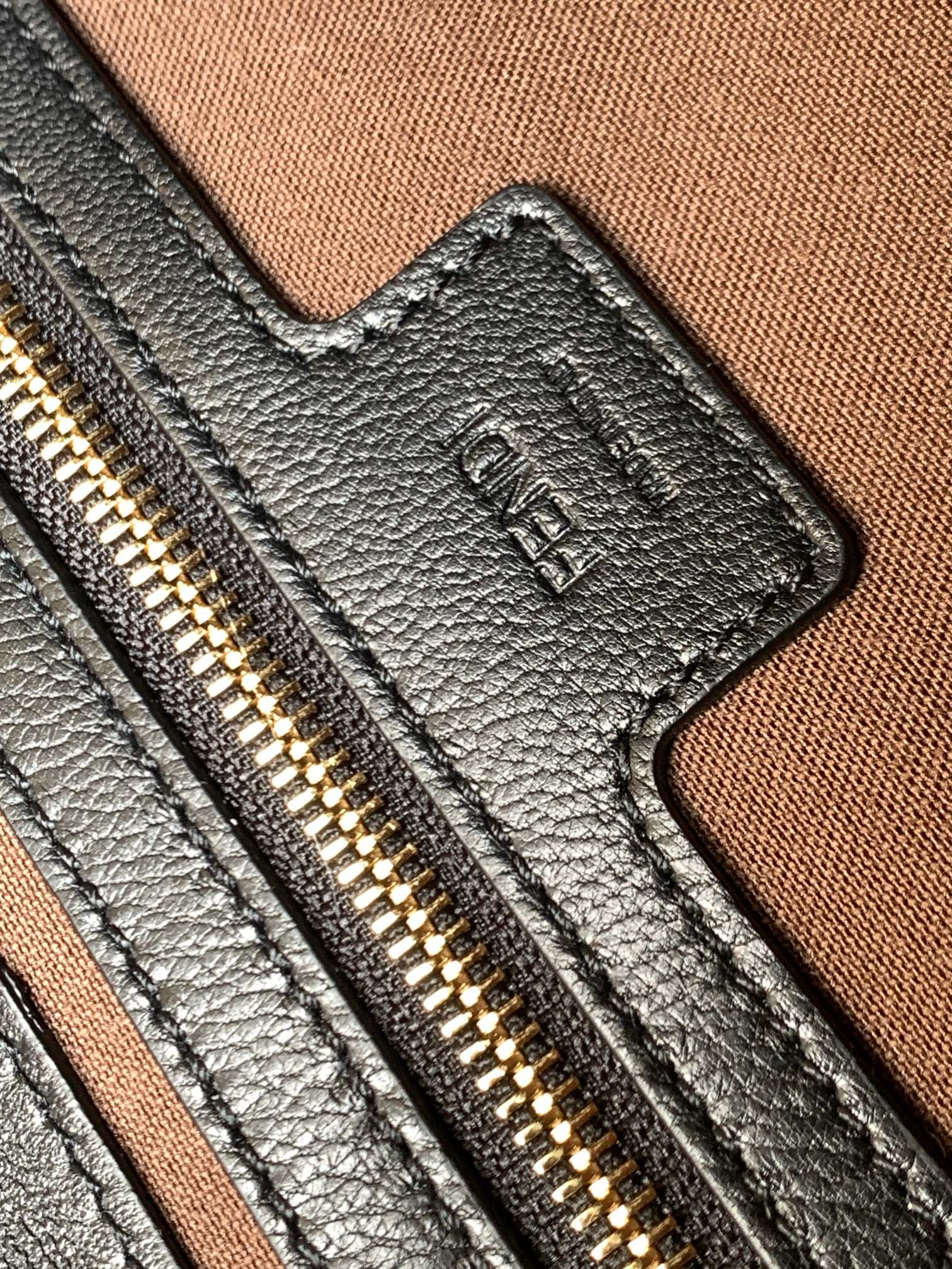 Fendi 8BR600 Baguette FF Jacquard Mini Tote Bag