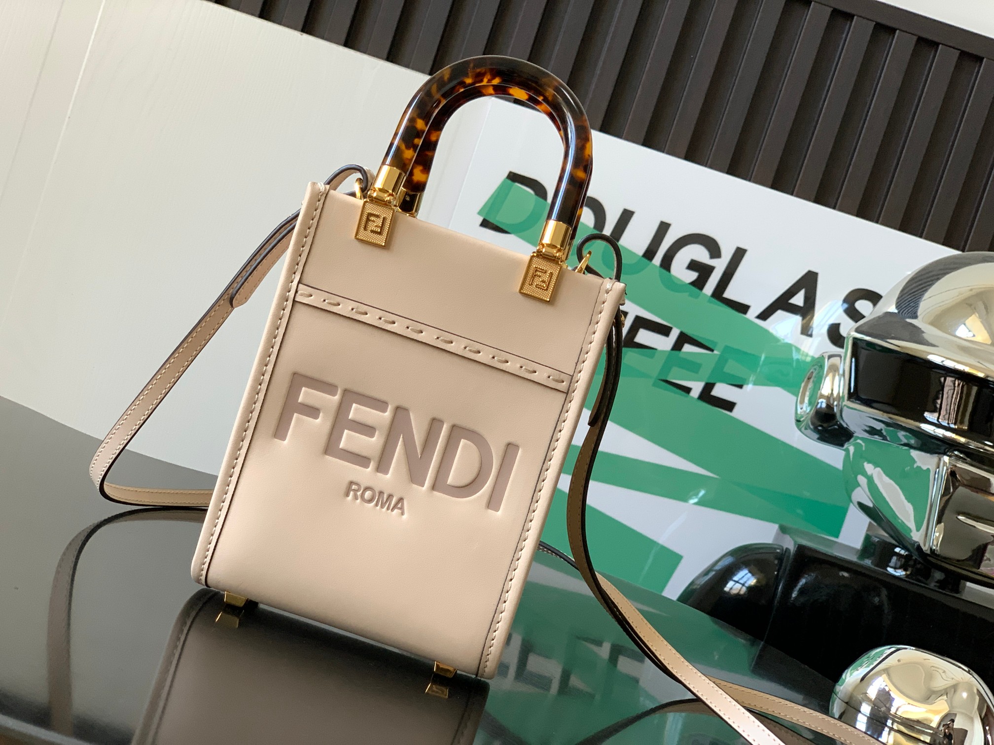 Fendi 8BS051 Mini Sunshine Shopper Bag