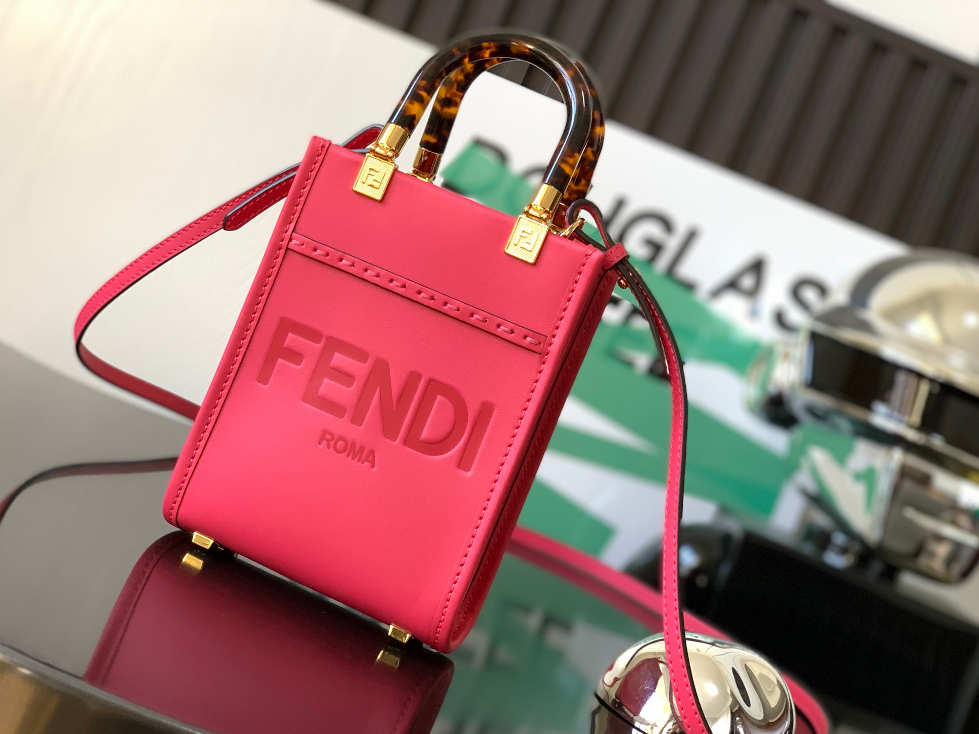 Fendi 8BS051 Mini Sunshine Shopper Bag