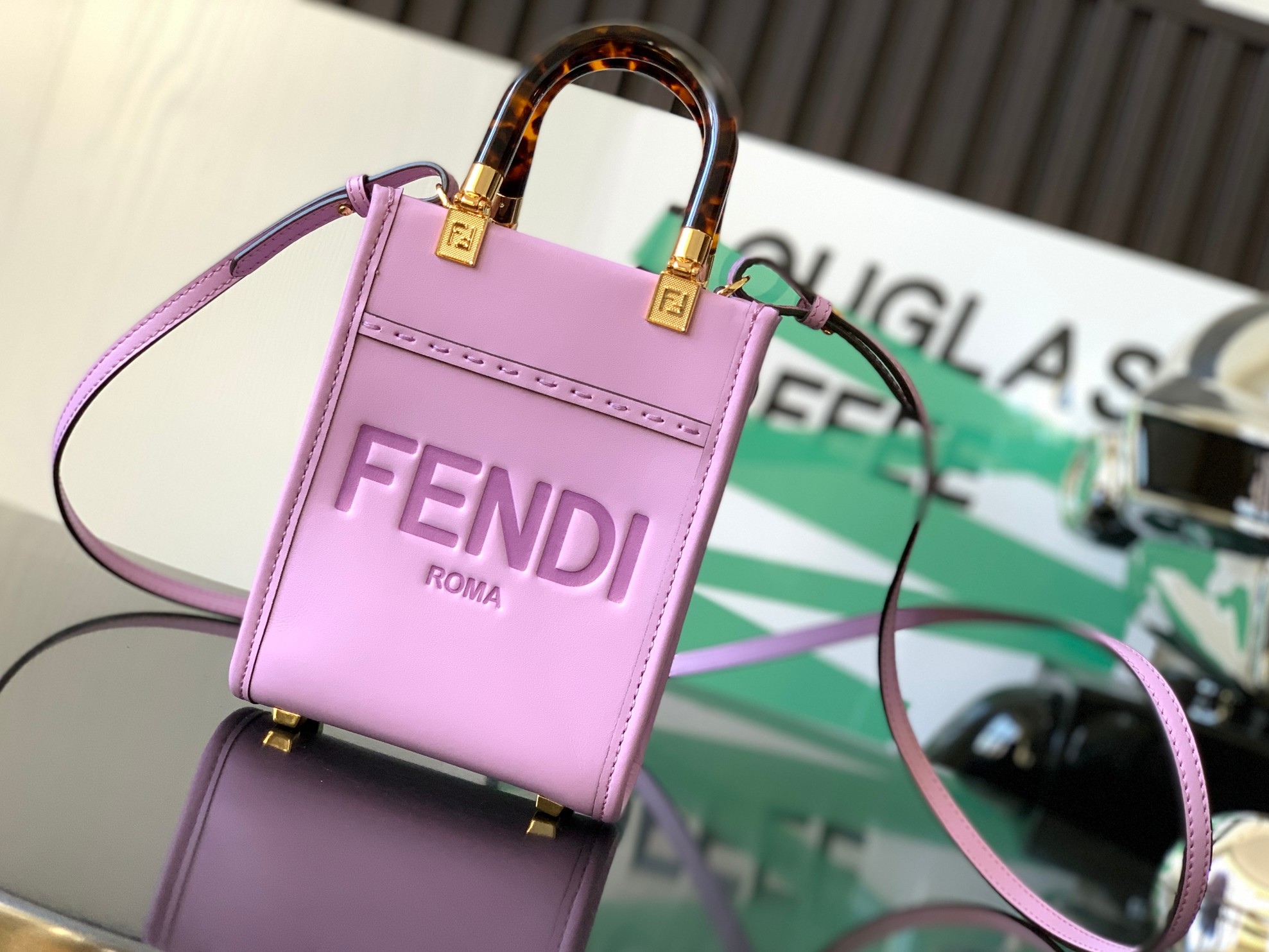 Fendi 8BS051 Mini Sunshine Shopper Bag