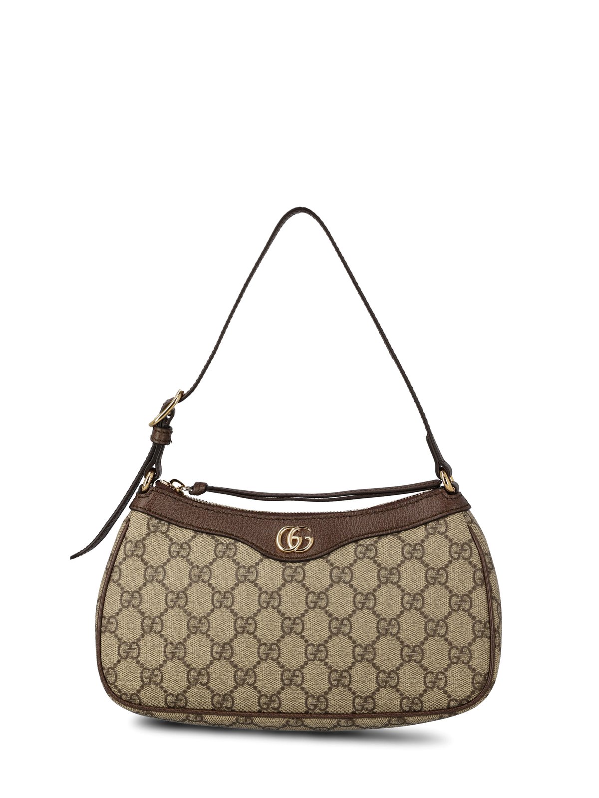 Gucci Ophidia GG Logo Supreme Canvas Small Handbag Underarm Bag Brown 735145