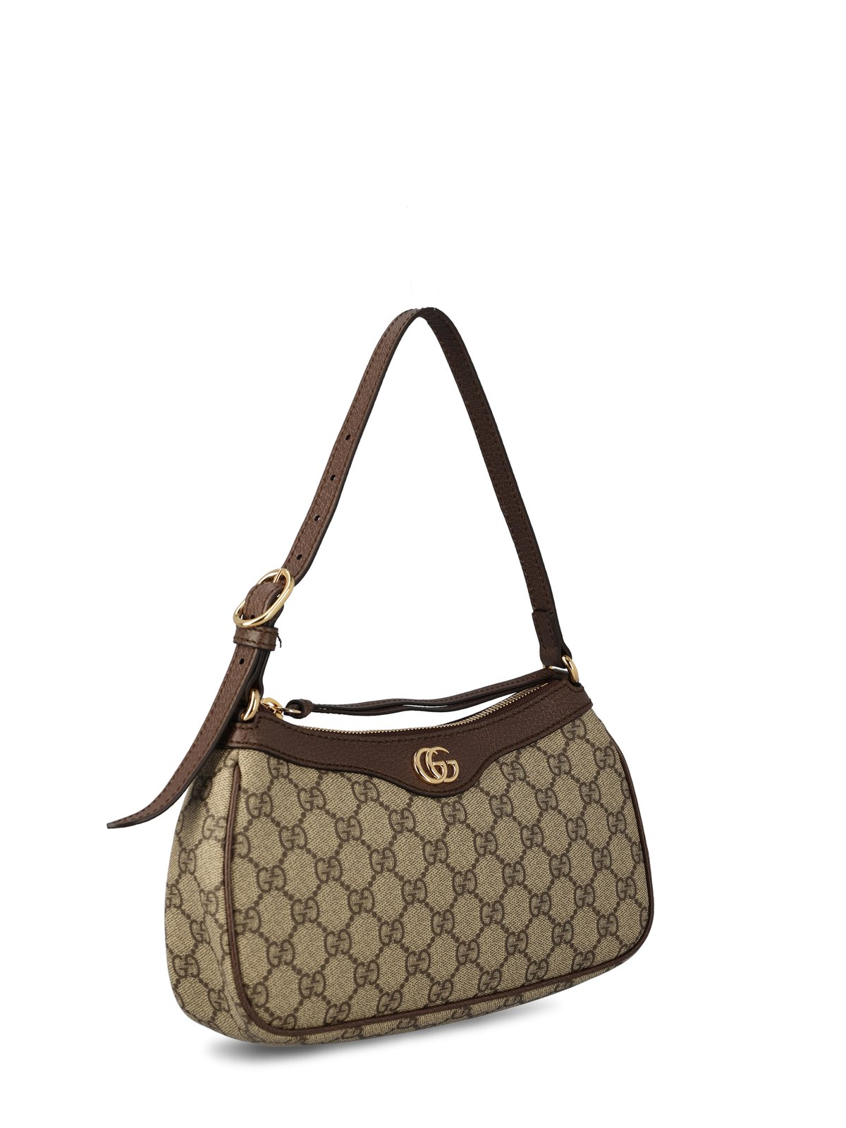 Gucci Ophidia GG Logo Supreme Canvas Small Handbag Underarm Bag Brown 735145