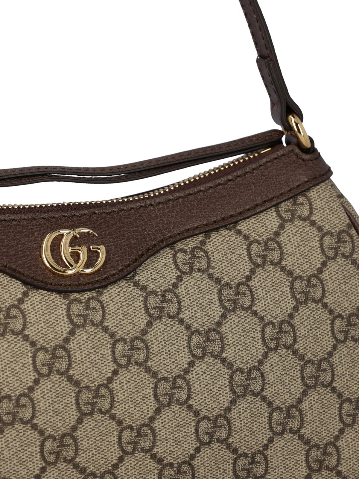 Gucci Ophidia GG Logo Supreme Canvas Small Handbag Underarm Bag Brown 735145