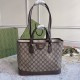 GUCCI 2Way Tote Bag Hand shoulder 765043 GG canvas Beige Brown  Women