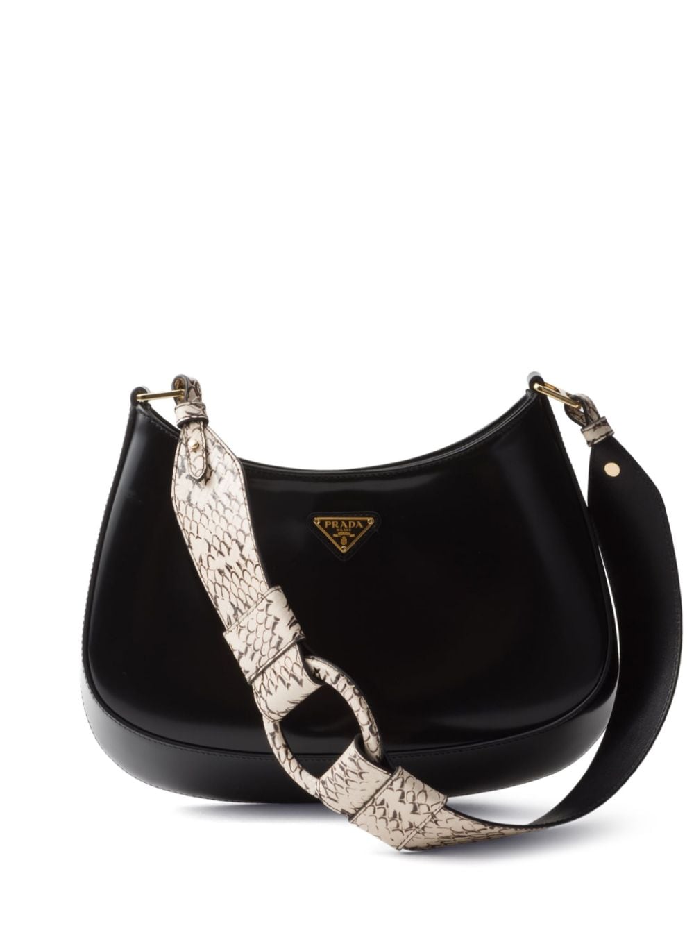 PRADA Cleo 1BC499 Black brushed leather  1310