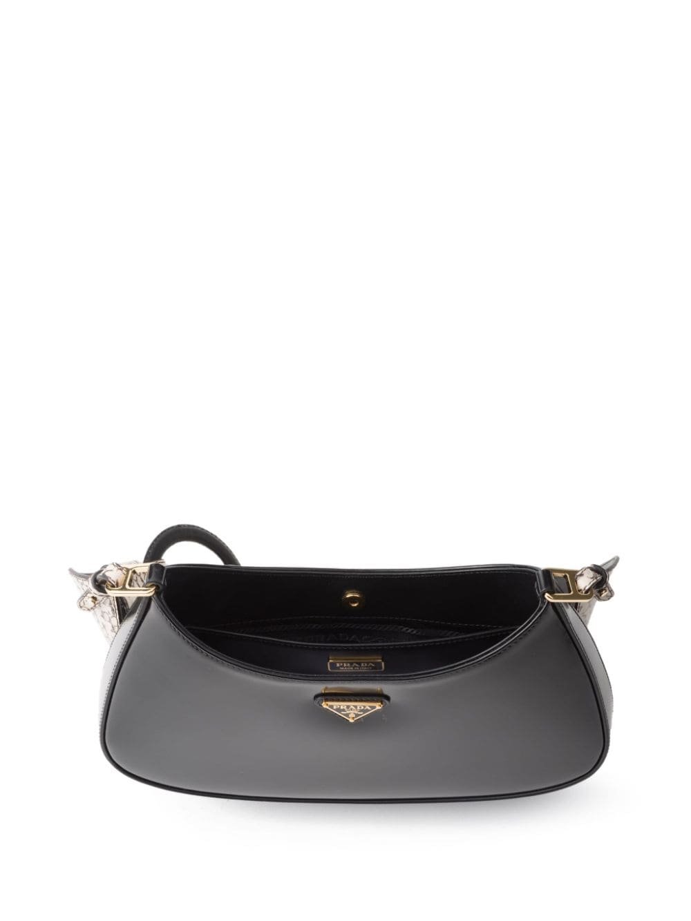 PRADA Cleo 1BC499 Black brushed leather  1310