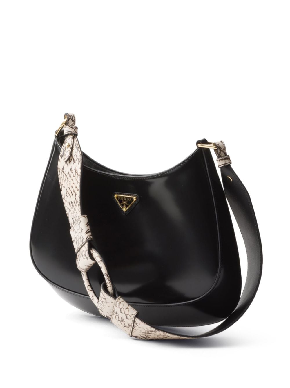 PRADA Cleo 1BC499 Black brushed leather  1310