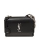 YSL Saint Laurent 442906  medium Sunset flip silver chain bag glossy crocodile pattern