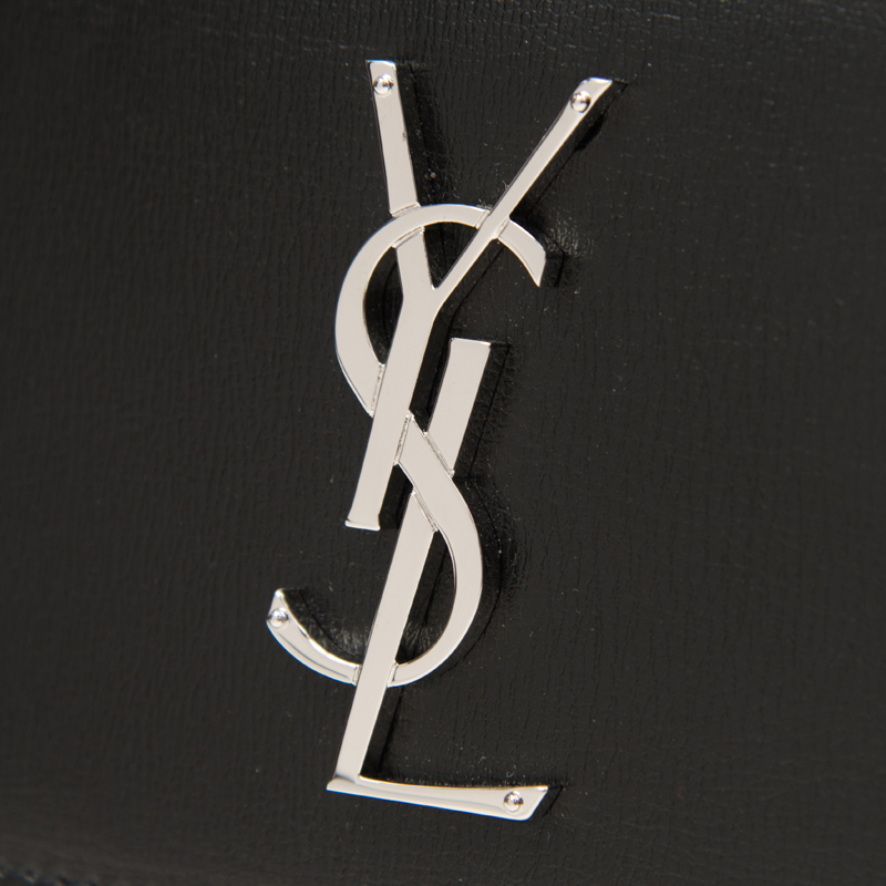 YSL Saint Laurent 442906  medium Sunset flip silver chain bag glossy crocodile pattern